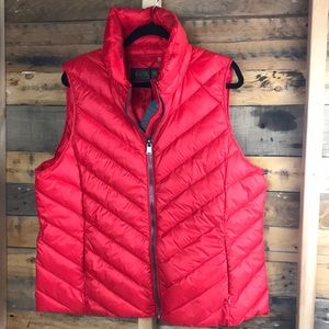 Pendleton XL red puffer vest NWT